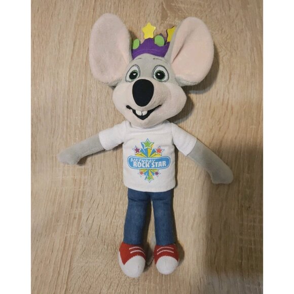 Chuck E Cheese 2013 Birthday Rock Star Plush Pizza Mascot Mouse - Picture 1 of 4